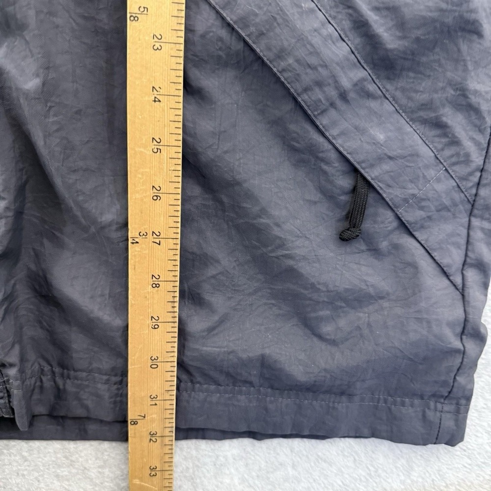 Nike Jacket Men's Large Gray Black Hooded Windbreaker Coat Color Block 90s Retro - Picture 8 of 11
